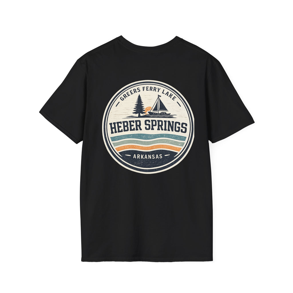 Heber Springs Vintage Mountain Badge T-Shirt