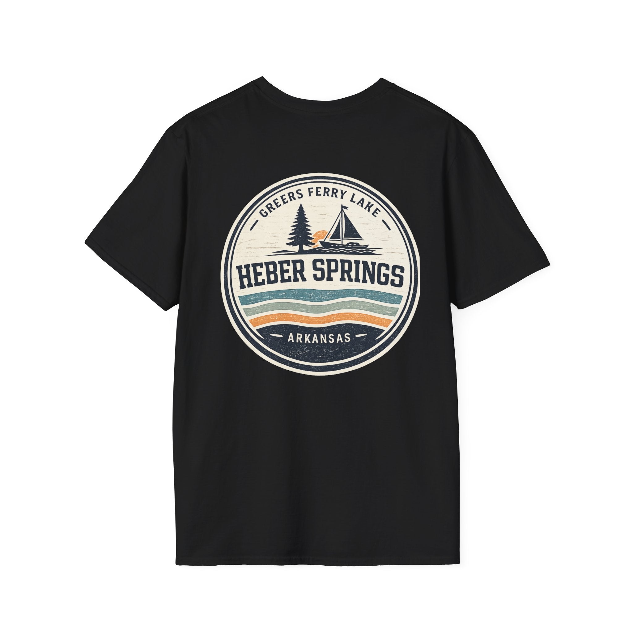 Heber Springs Vintage Mountain Badge T-Shirt