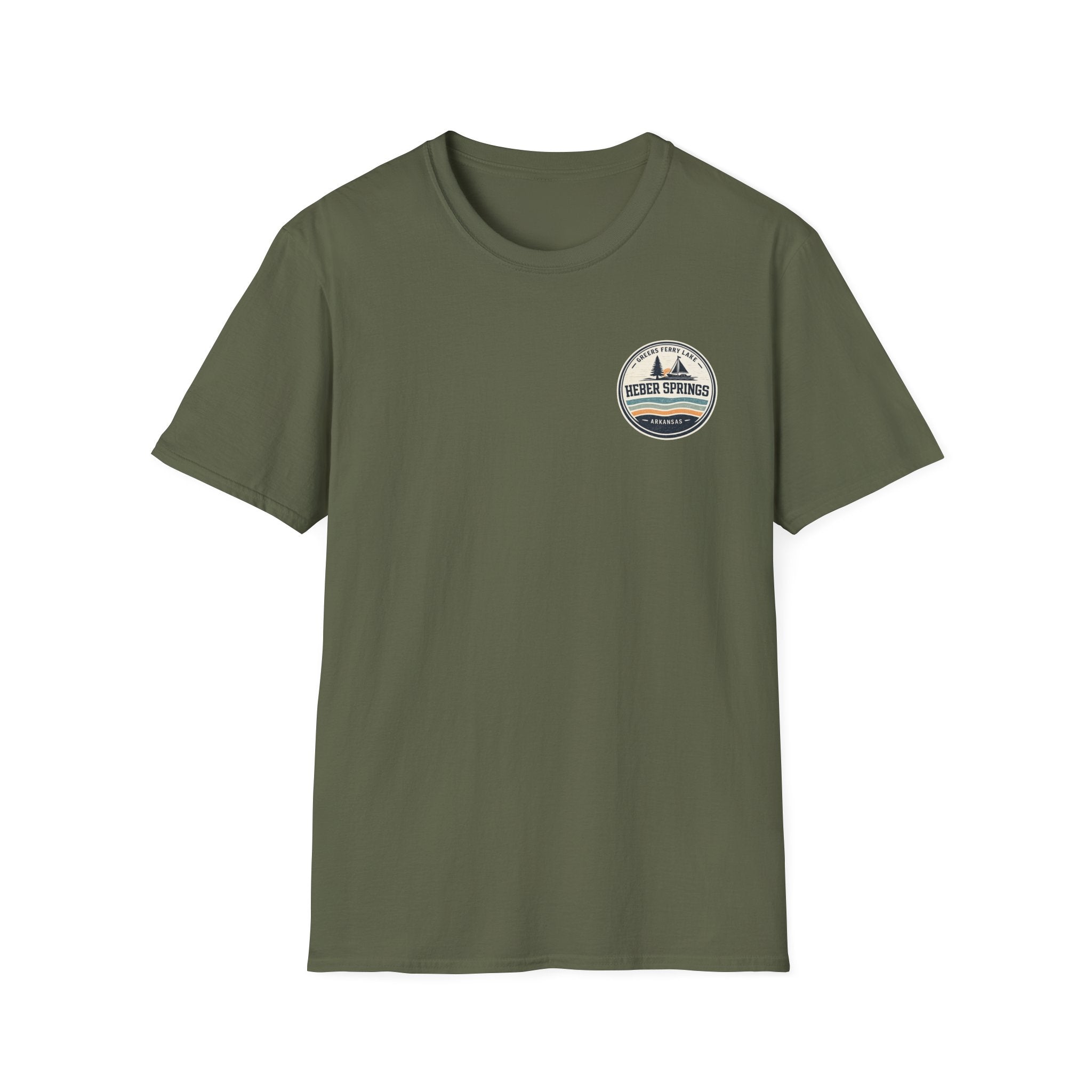 Heber Springs Vintage Mountain Badge T-Shirt