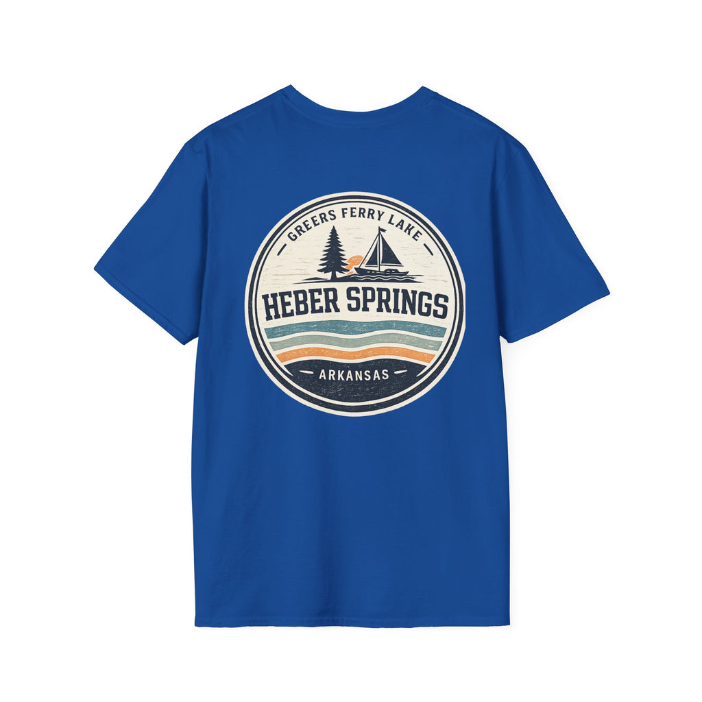 Heber Springs Vintage Mountain Badge T-Shirt