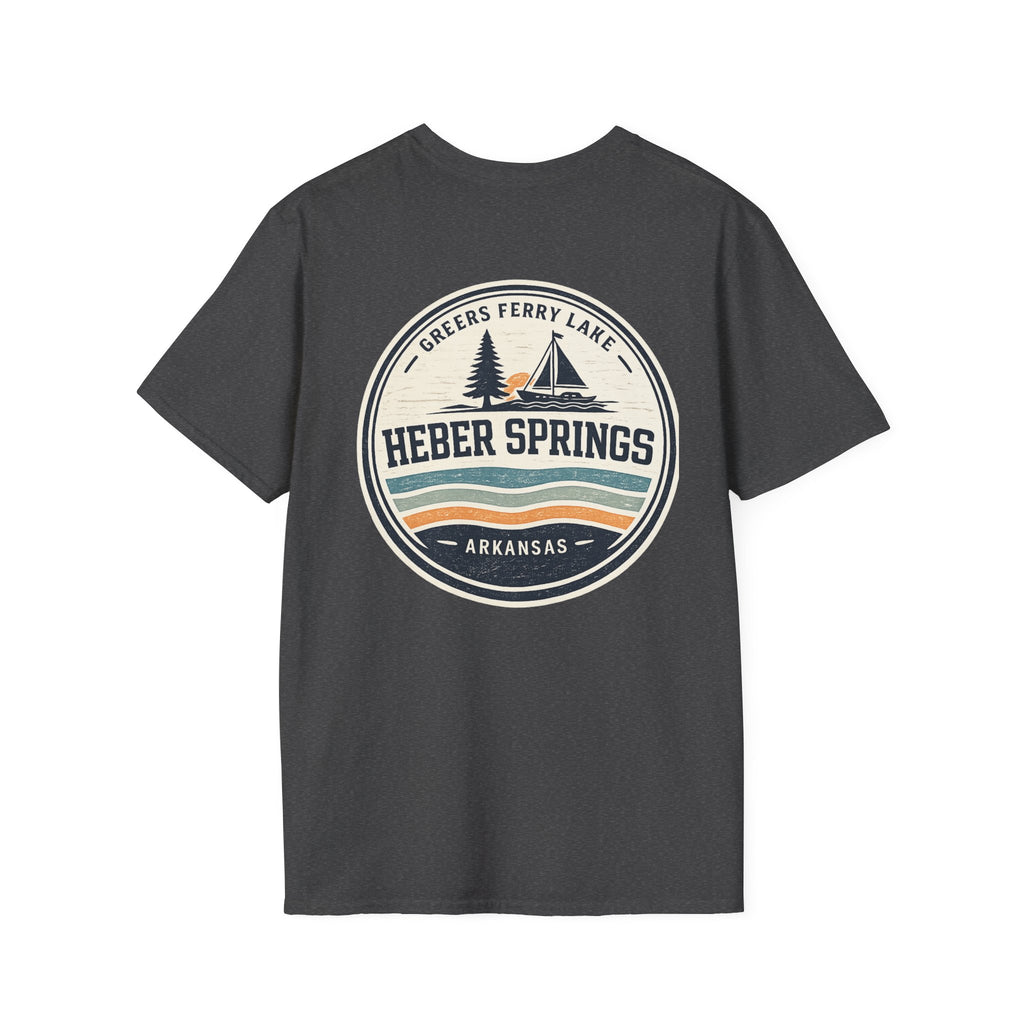 Heber Springs Vintage Mountain Badge T-Shirt