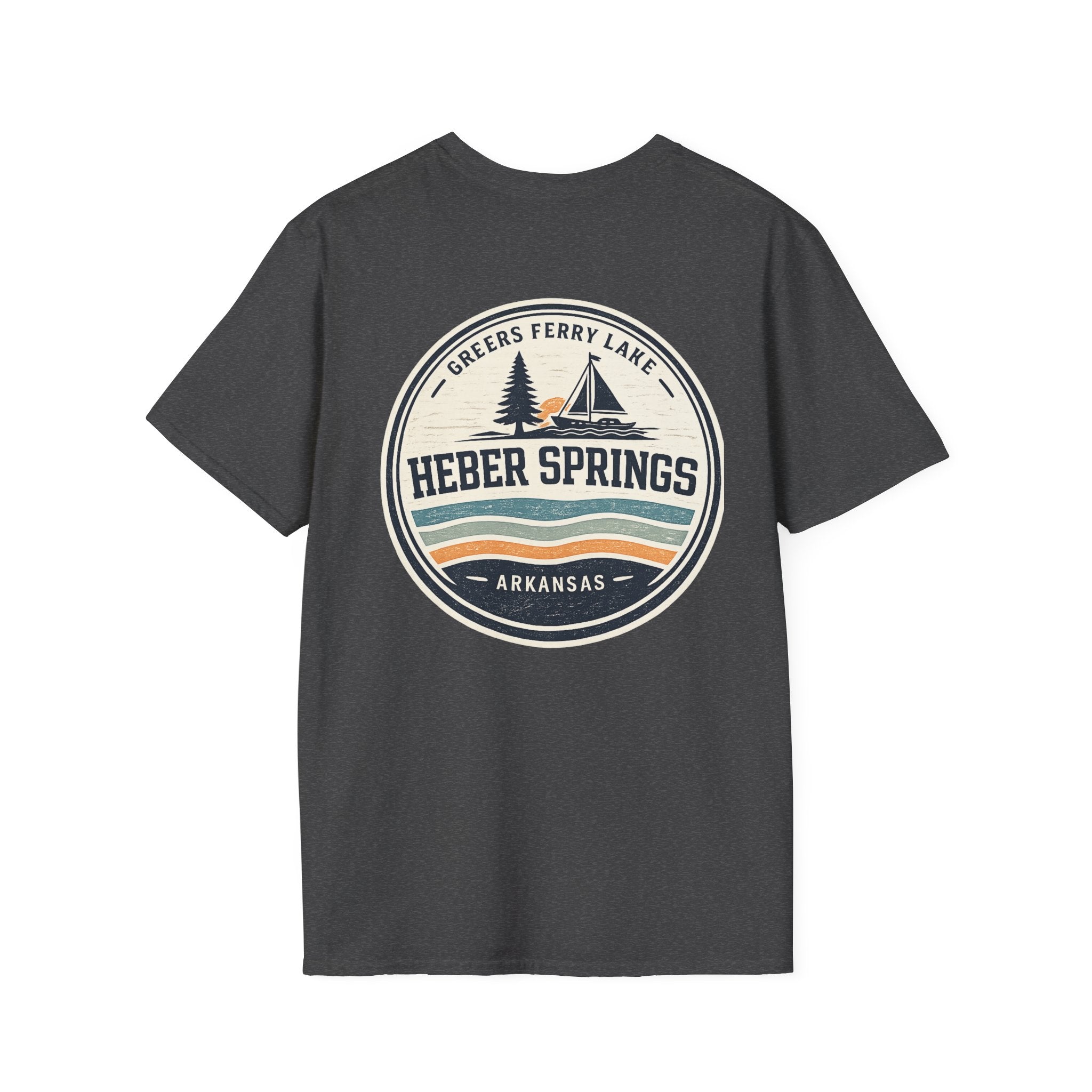 Heber Springs Vintage Mountain Badge T-Shirt