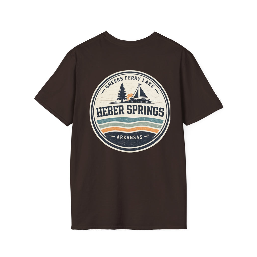 Heber Springs Vintage Mountain Badge T-Shirt