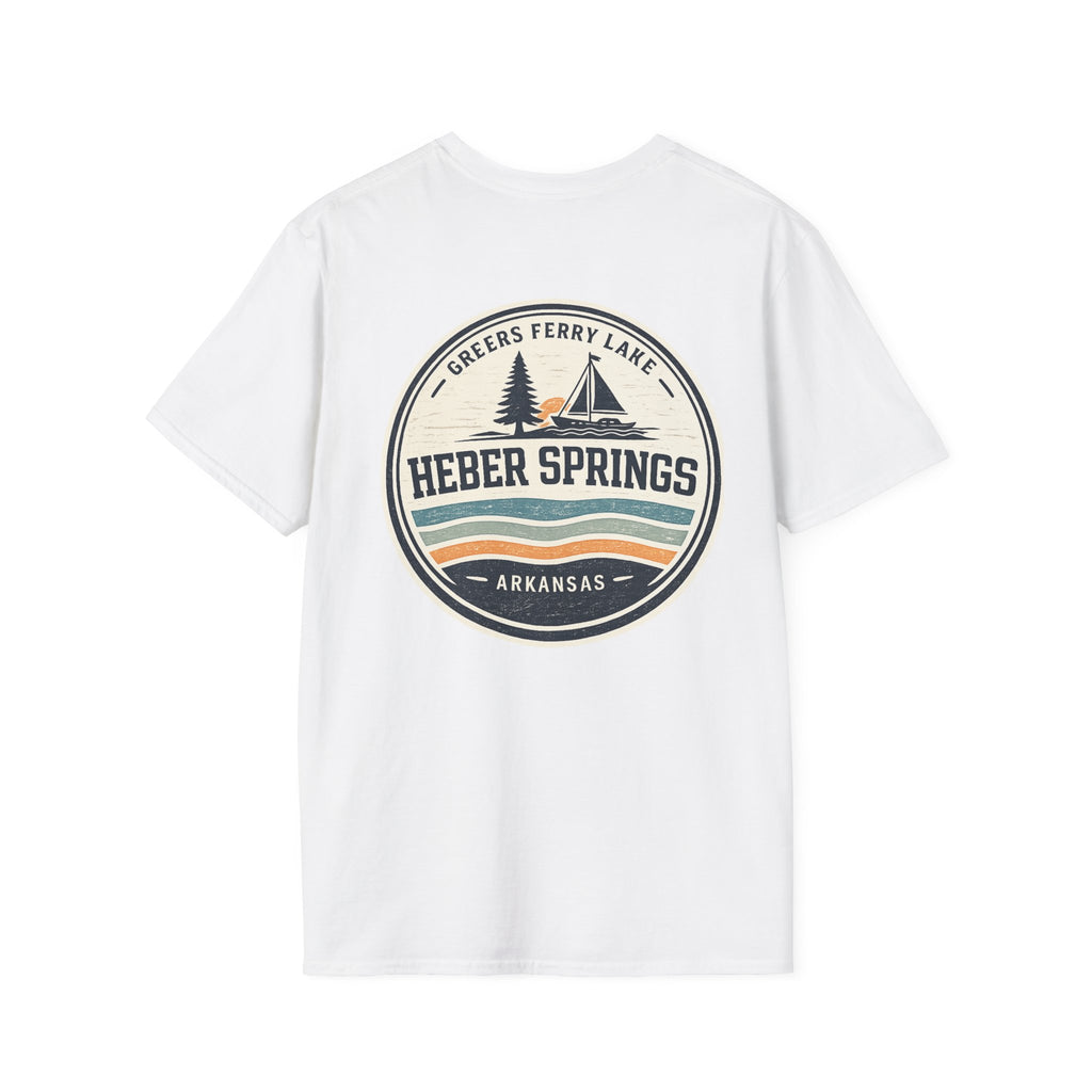 Heber Springs Vintage Mountain Badge T-Shirt