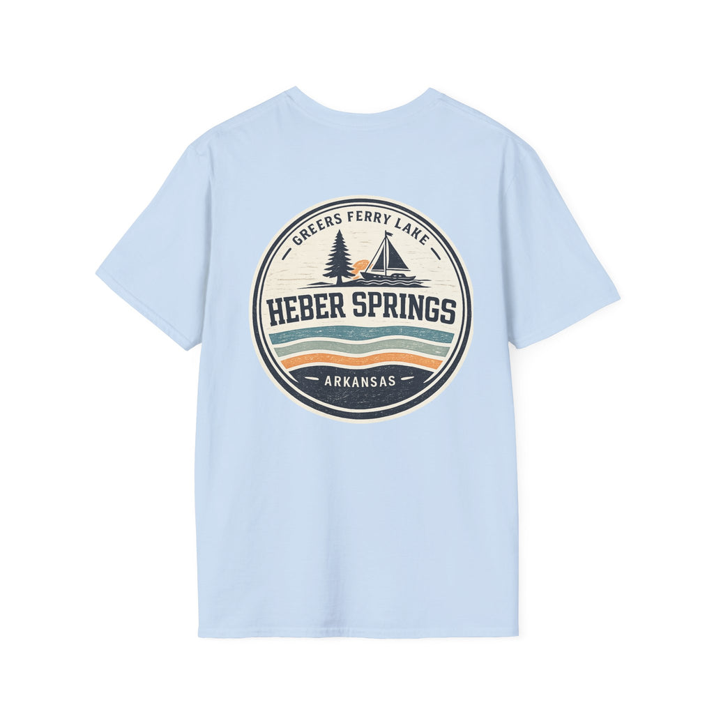 Heber Springs Vintage Mountain Badge T-Shirt