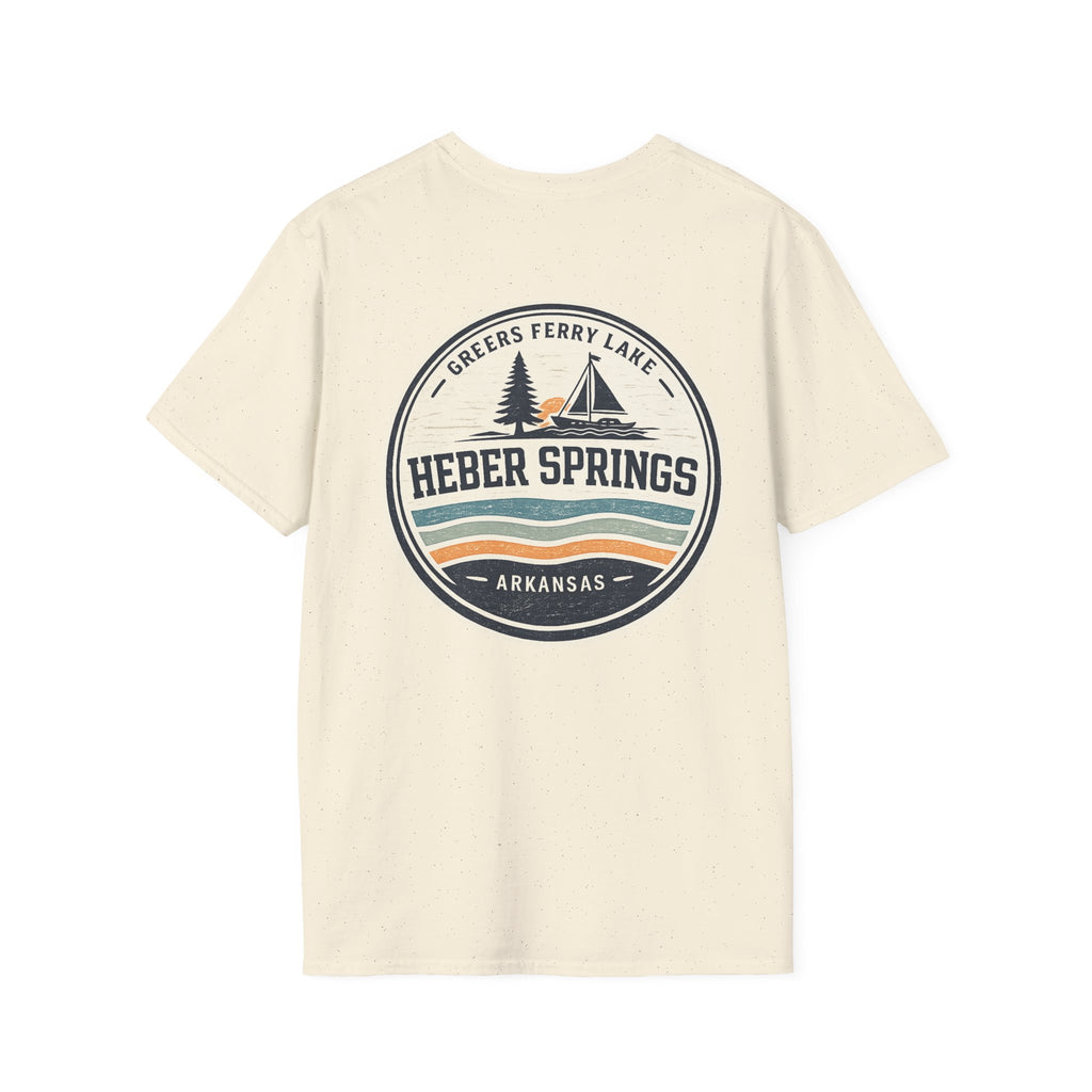 Heber Springs Vintage Mountain Badge T-Shirt