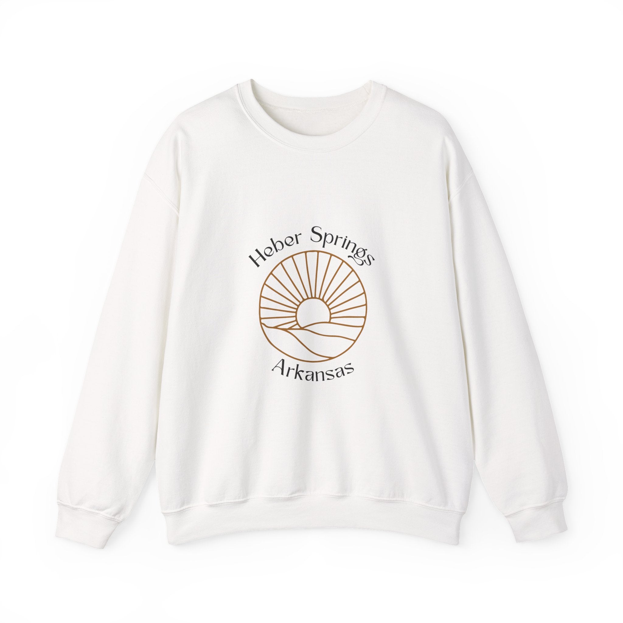 Heber Springs Arkansas Sunrise Crewneck Sweatshirt