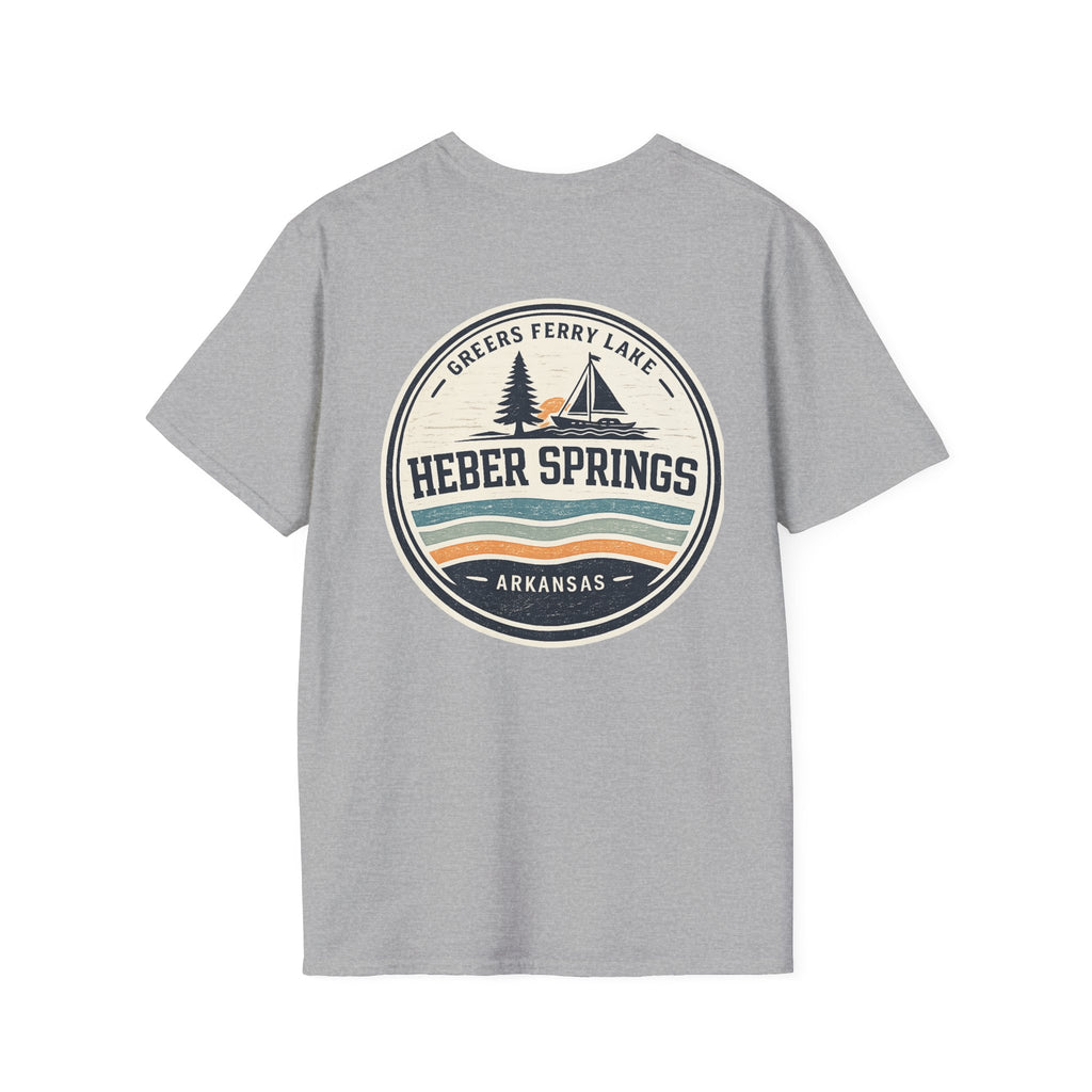 Heber Springs Vintage Mountain Badge T-Shirt