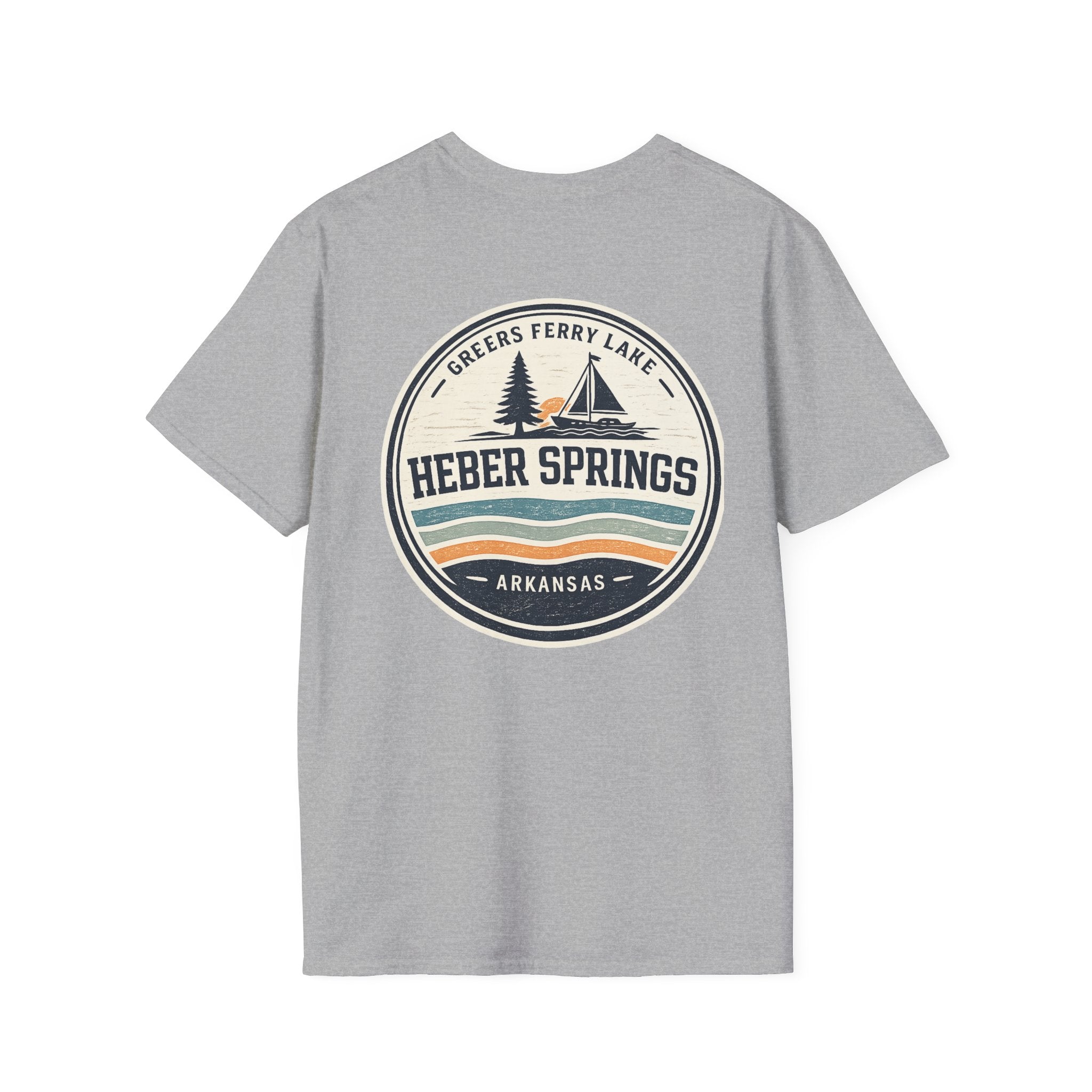 Heber Springs Vintage Mountain Badge T-Shirt