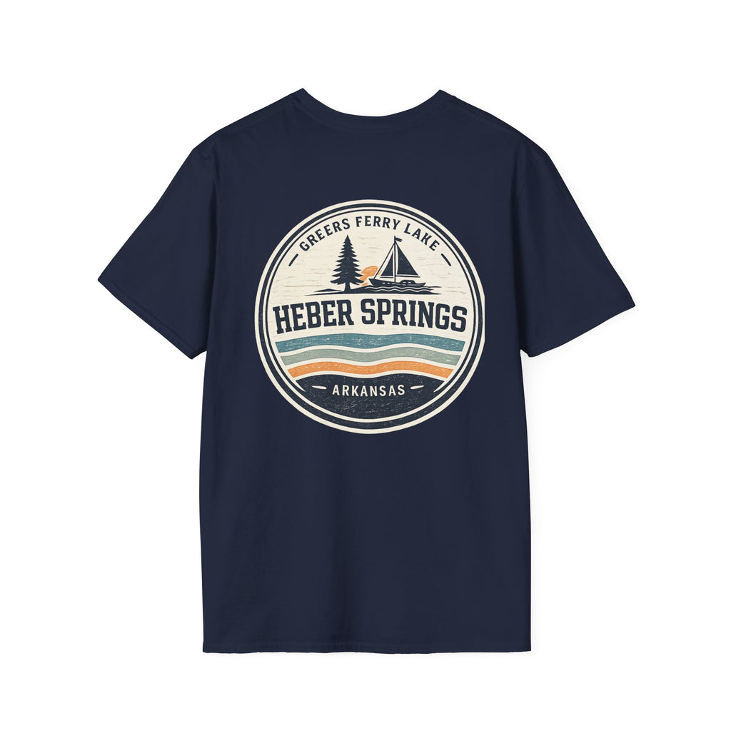 Heber Springs Vintage Mountain Badge T-Shirt