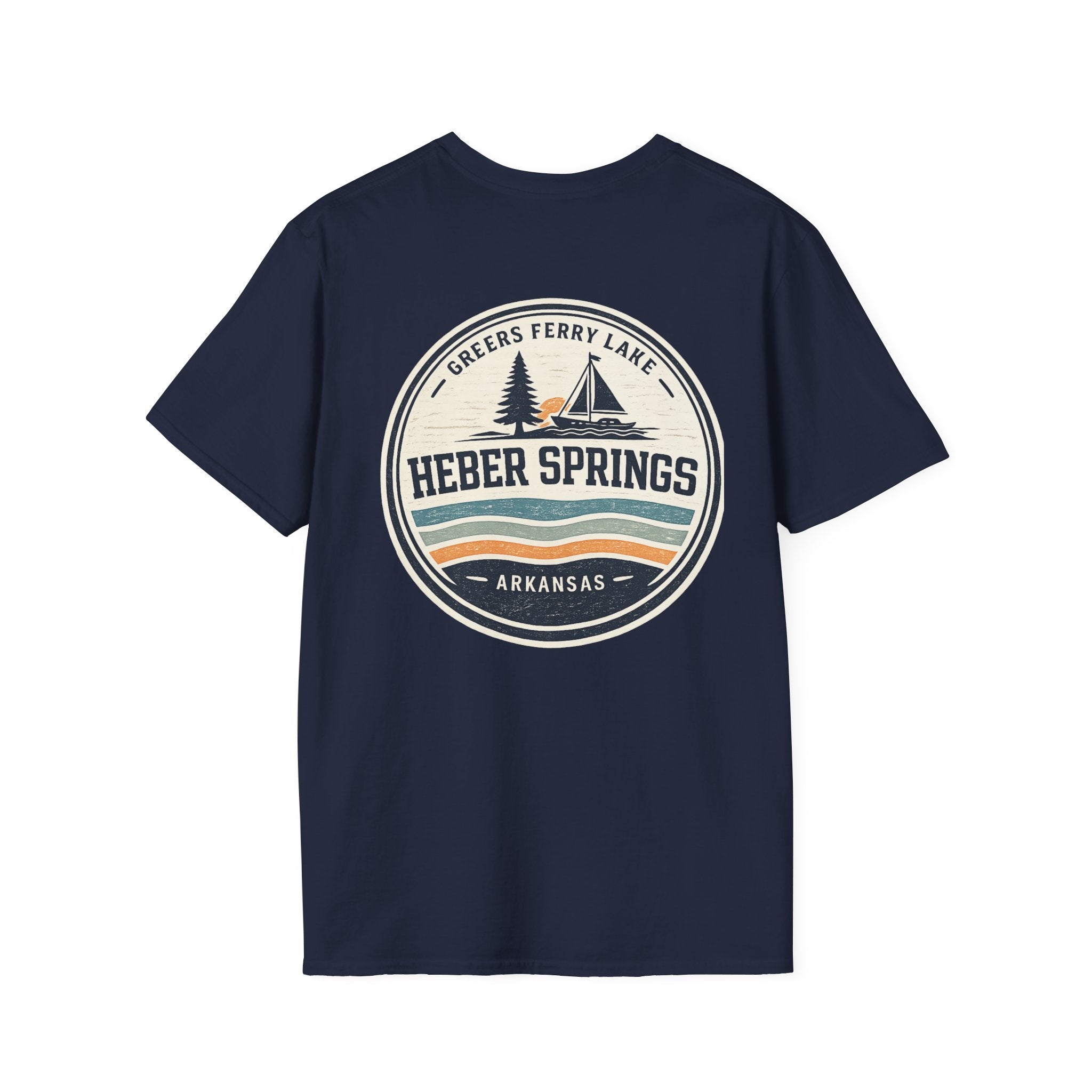 Heber Springs Vintage Mountain Badge T-Shirt