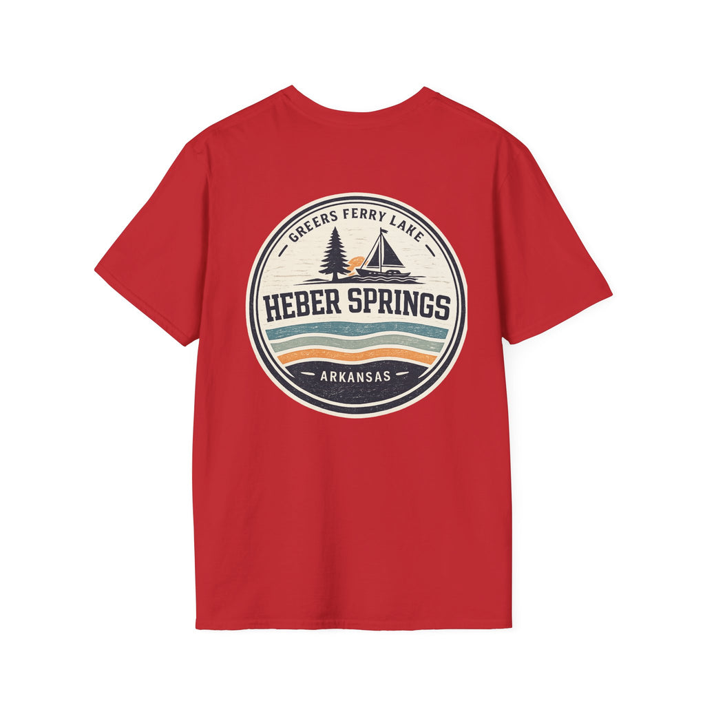 Heber Springs Vintage Mountain Badge T-Shirt