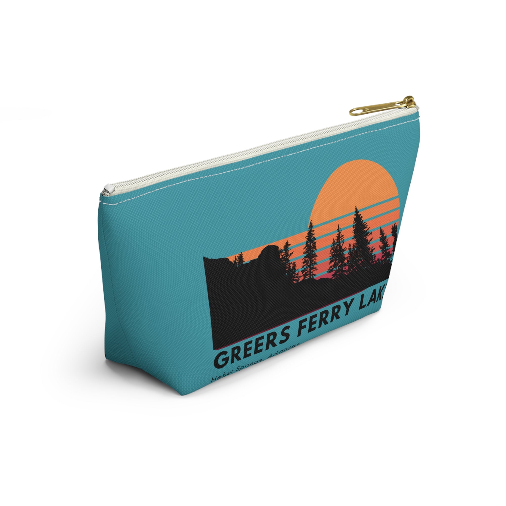 Greers Ferry Lake Sunset Accessory Pouch — Heber Springs Makeup Bag
