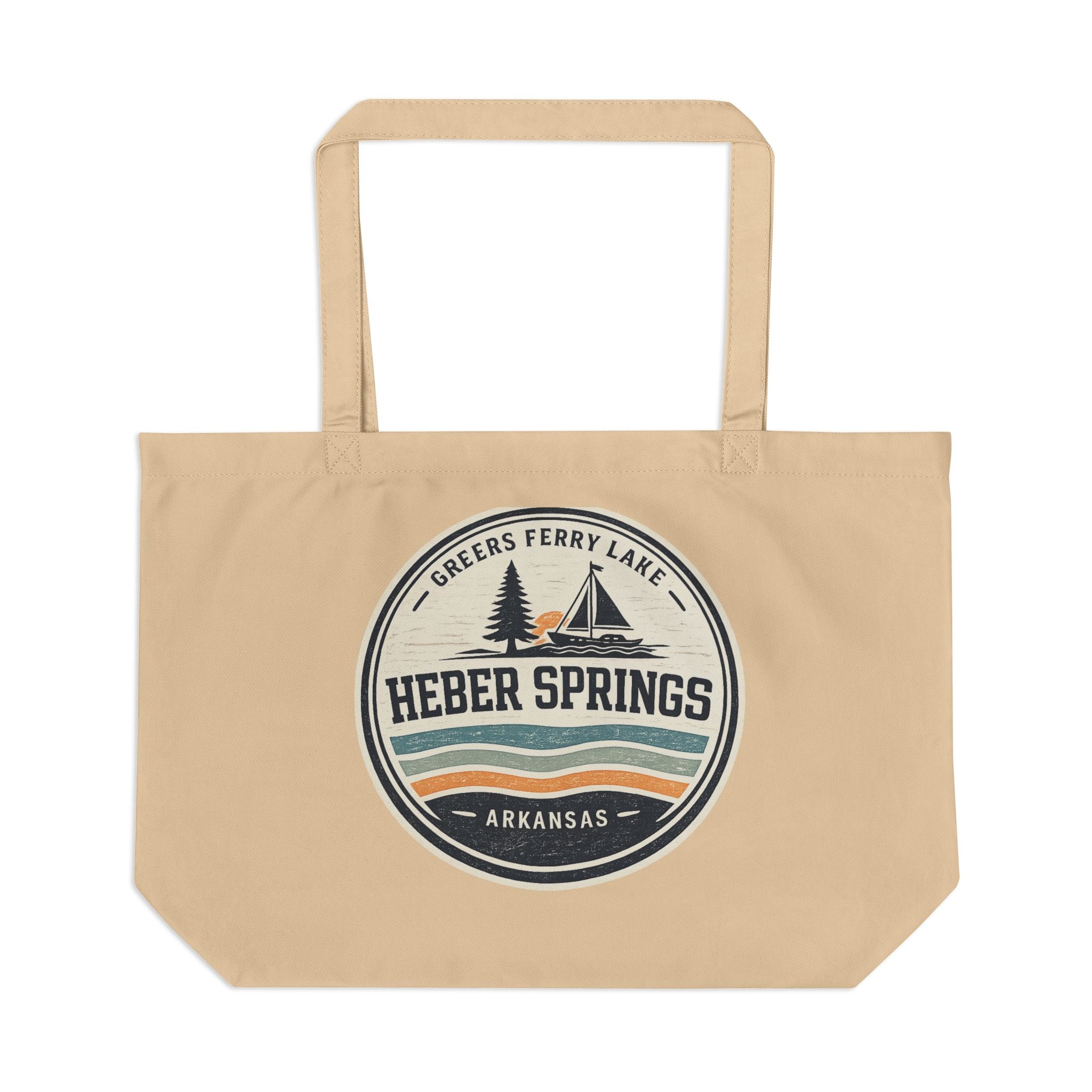 Heber Springs Arkansas Vintage Palm Beach Tote